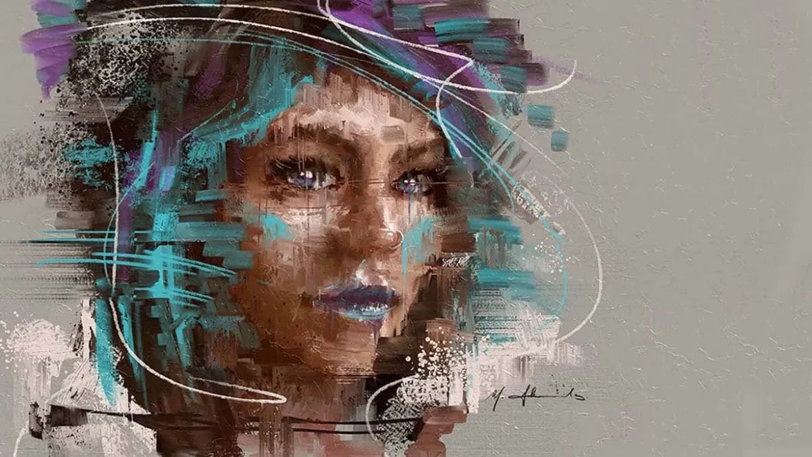 Digital portrait illustration